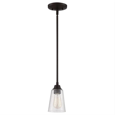 Craftmade 41991-ESP-CS Grace 1 Light Mini Pendant in Espresso