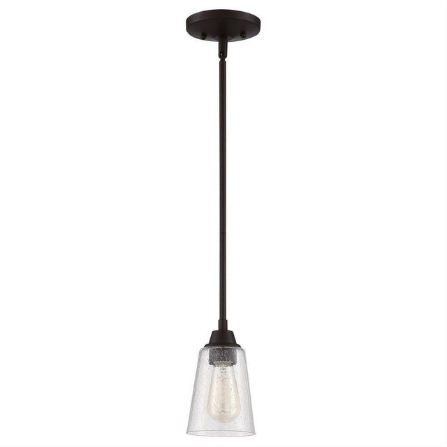 Craftmade 41991-ESP-CS Grace 1 Light Mini Pendant in Espresso