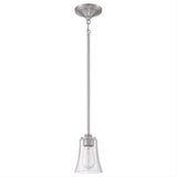 Craftmade 50491-BNK Gwyneth 1 Light Mini Pendant Brushed Polished Nickel
