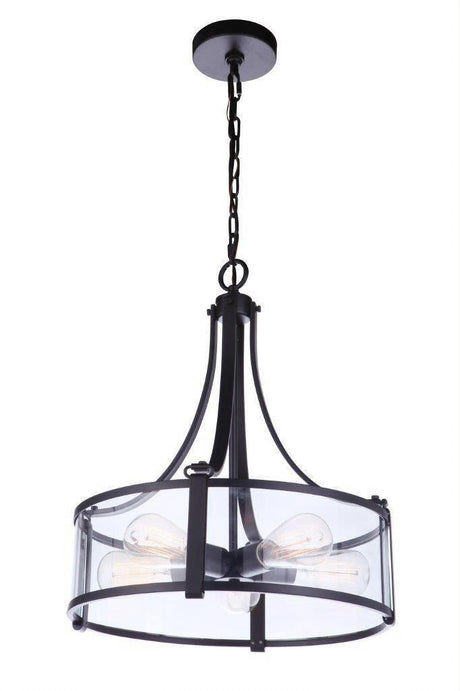 Craftmade 55395-FB Elliot 5 Light Pendant Flat Black