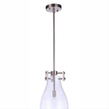 Craftmade 55891-BNK Chardonnay 1 Light Mini Pendant Brushed Polished Nickel