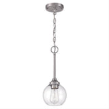 Craftmade 56291-BNK Glenda 1 Light Mini Pendant Brushed Polished Nickel