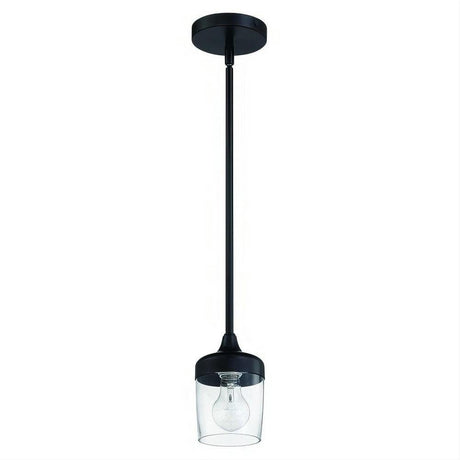 Craftmade 58191-FB Wrenn 1 Light Mini Pendant Flat Black