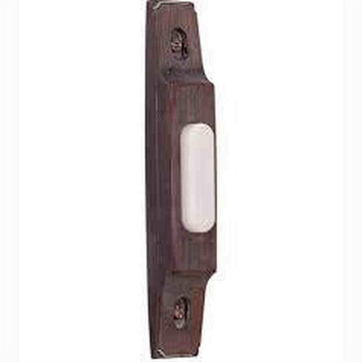 Craftmade BS3-RB Surface Mount Lighted LED Push Button Doorbell Root Beer