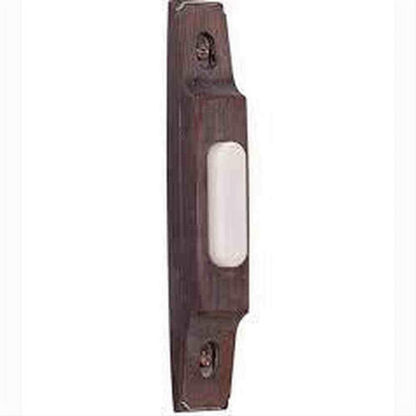 Craftmade BS3-RB Surface Mount Lighted LED Push Button Doorbell Root Beer