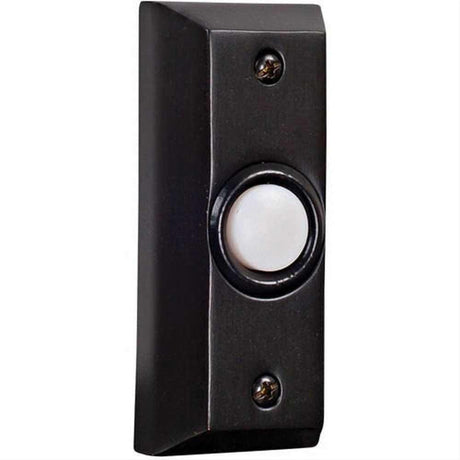 Craftmade BS8-BZ Surface Mount Rectangle Lighted Push Button Doorbell in Bronze
