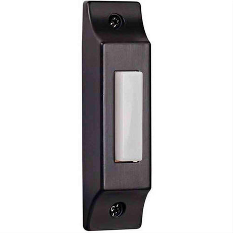 Craftmade BSCB-B Surface Mount Builder's Series LED Lighted Push Button Doorbell Black