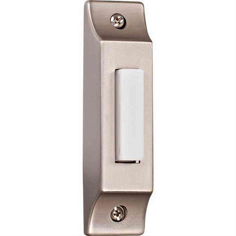 Craftmade BSCB-PW Surface Mount Builder's Series LED Lighted Push Button Doorbell Pewter