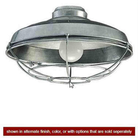 Craftmade LK984FB 1 Light Wire Cage Ceiling Fan Light Kit in Flat Black
