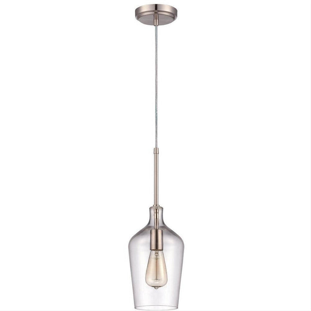 Craftmade P445BNK1 1 Light Mini Pendant in Brushed Polished Nickel