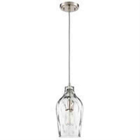 Craftmade P725BNK1 6.63" 1 Light Mini Pendant in Brushed Polished Nickel