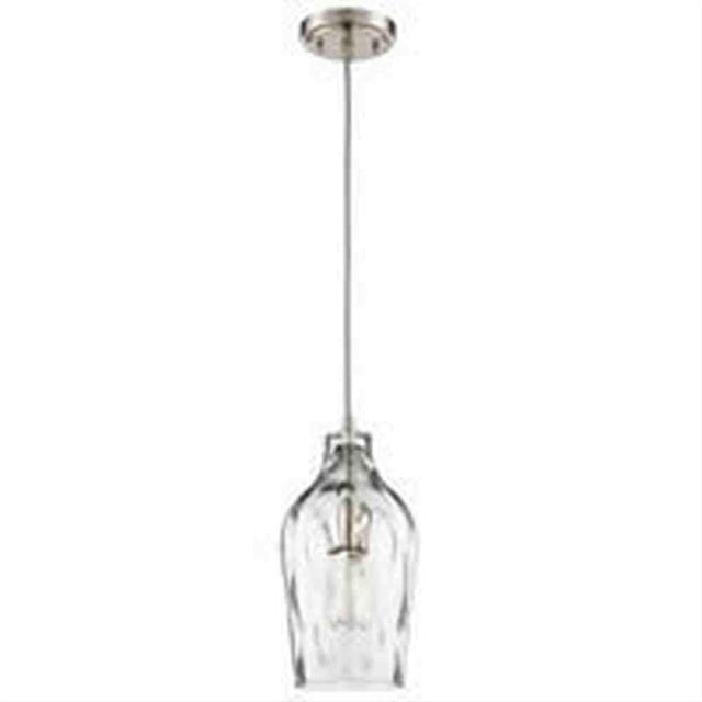 Craftmade P725BNK1 6.63" 1 Light Mini Pendant in Brushed Polished Nickel