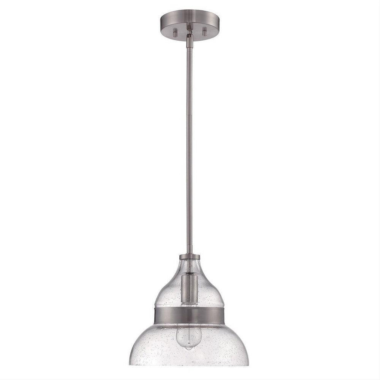 Craftmade P960BNK1 P960-1 Smyth 1 Light Mini Pendant Brushed Polished Nickel