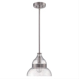 Craftmade P960BNK1 P960-1 Smyth 1 Light Mini Pendant Brushed Polished Nickel