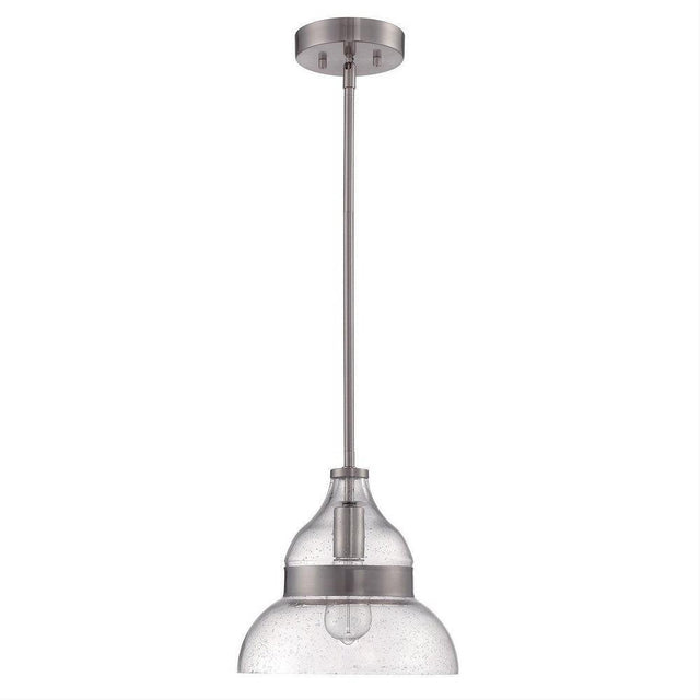 Craftmade P960BNK1 P960-1 Smyth 1 Light Mini Pendant Brushed Polished Nickel