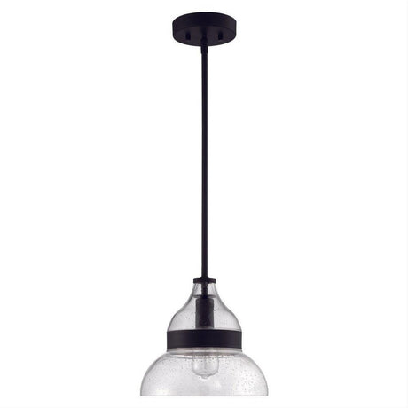 Craftmade P960FB1 P960-1 Smyth 1 Light Mini Pendant Flat Black