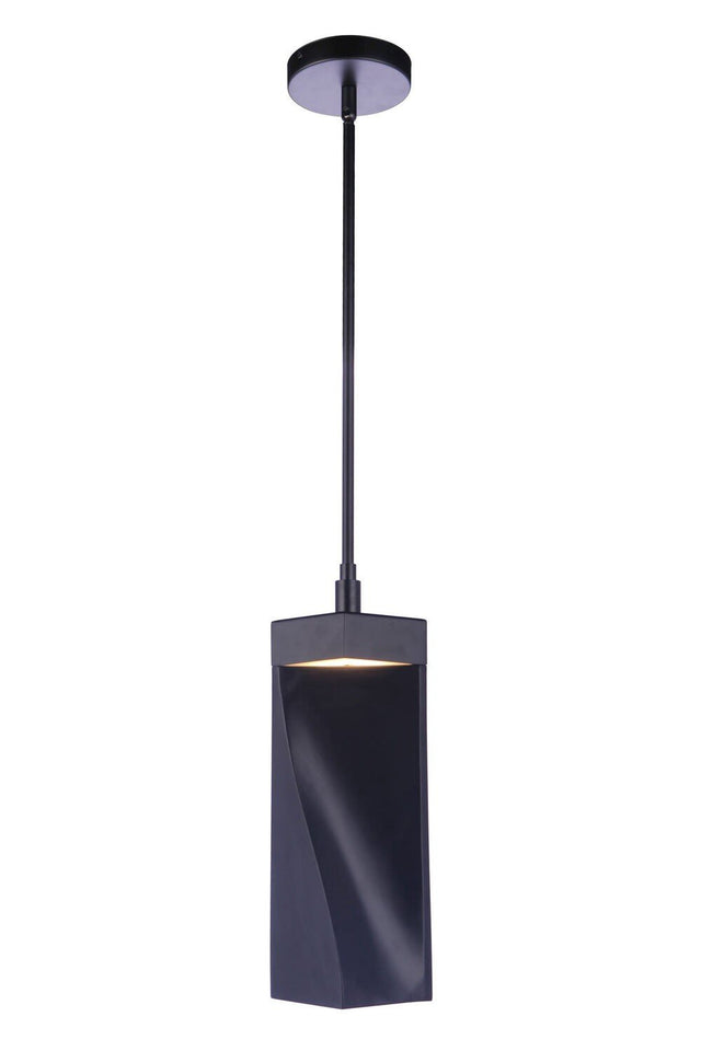 Craftmade P990FB-LED P990-LED Drama LED Mini Pendant Flat Black