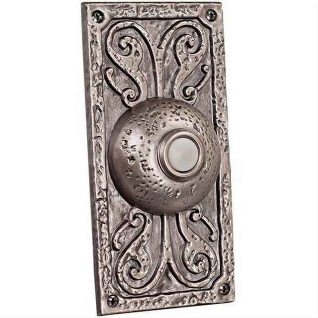 Craftmade PB3037-AP Surface Mount Designer LED Lighted Push Button Doorbell Antique Pewter
