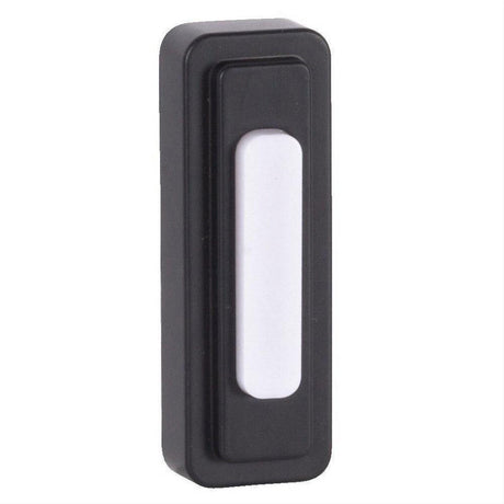 Craftmade PB5002-FB Surface Mount LED Lighted Push Button Tiered Doorbell Flat Black