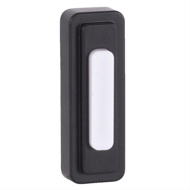 Craftmade PB5002-FB Surface Mount LED Lighted Push Button Tiered Doorbell Flat Black