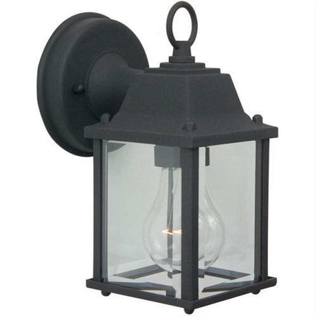 Craftmade Z192-TB Coach Lights Cast 1 Light Small Outdoor Wall Mount in Textured Black