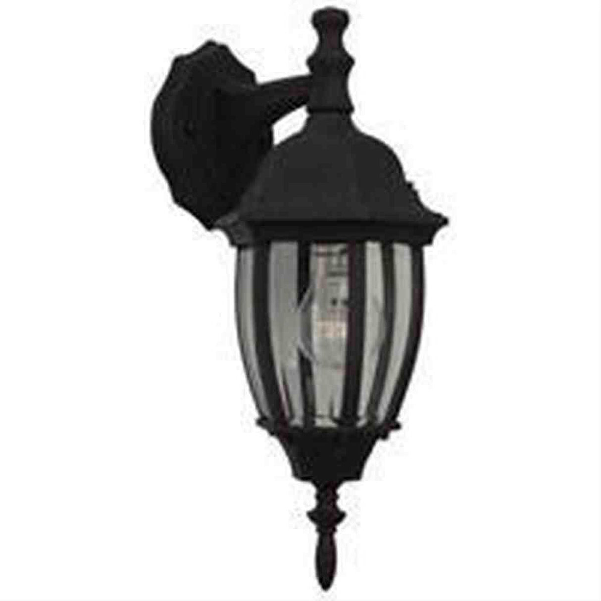 Craftmade Z264-TB Bent Glass 1 Light Small Outdoor Wall Mount in Textured Black