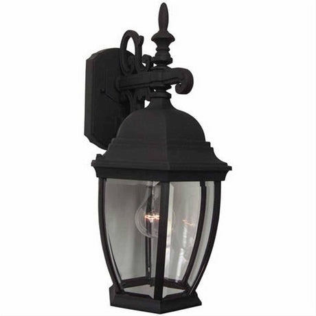 Craftmade Z284-TB Bent Glass Cast 1 Light Medium Outdoor Wall Mount in Textured Black