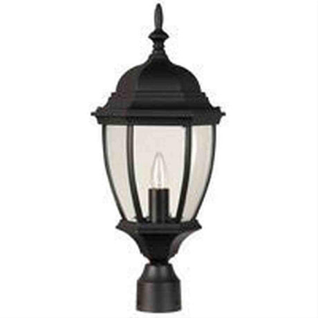 Craftmade Z285-TB Bent Glass Cast 1 Light Outdoor Post Mount in Textured Black
