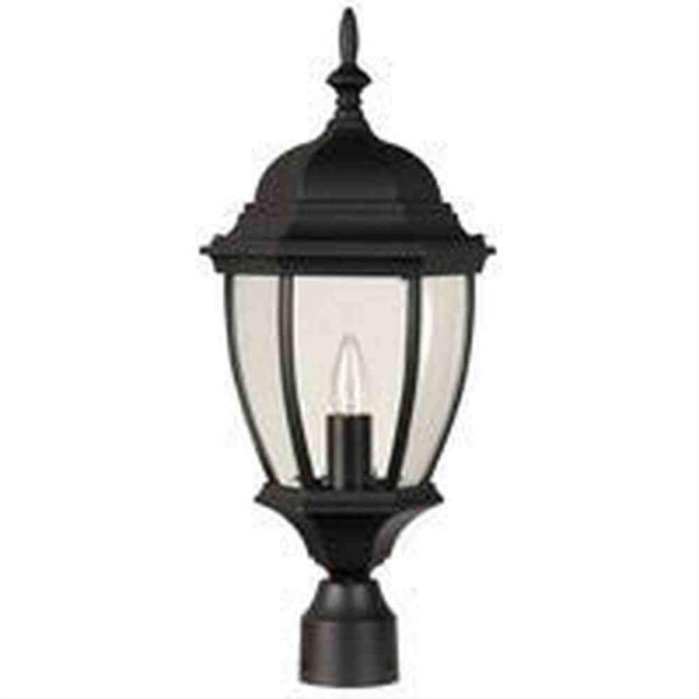Craftmade Z285-TB Bent Glass Cast 1 Light Outdoor Post Mount in Textured Black