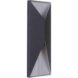 Craftmade Z3412-TBBA-LED-TB-LED Peak 2 Light Medium LED Outdoor Pocket Sconce Matte Black / Brushed Aluminum
