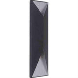 Craftmade Z3422-TBBA-LED-TB-LED Peak 2 Light Large LED Outdoor Pocket Sconce Matte Black / Brushed Aluminum