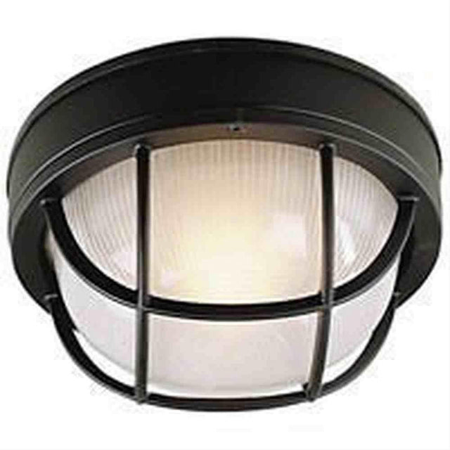 Craftmade Z394-TB Round Bulkhead 1 Light Small Flush/Wall Mount Textured Black