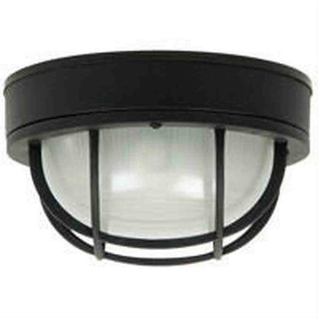Craftmade Z395-TB Round Bulkhead 1 Light Large Flush/Wall Mount Textured Black
