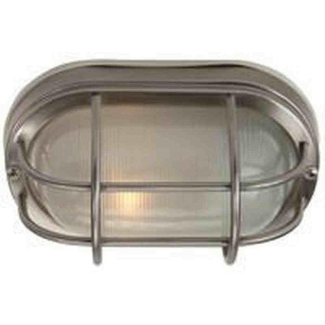 Craftmade Z396-SS Oval Bulkhead 1 Light Small Flush/Wall Mount Stainless Steel