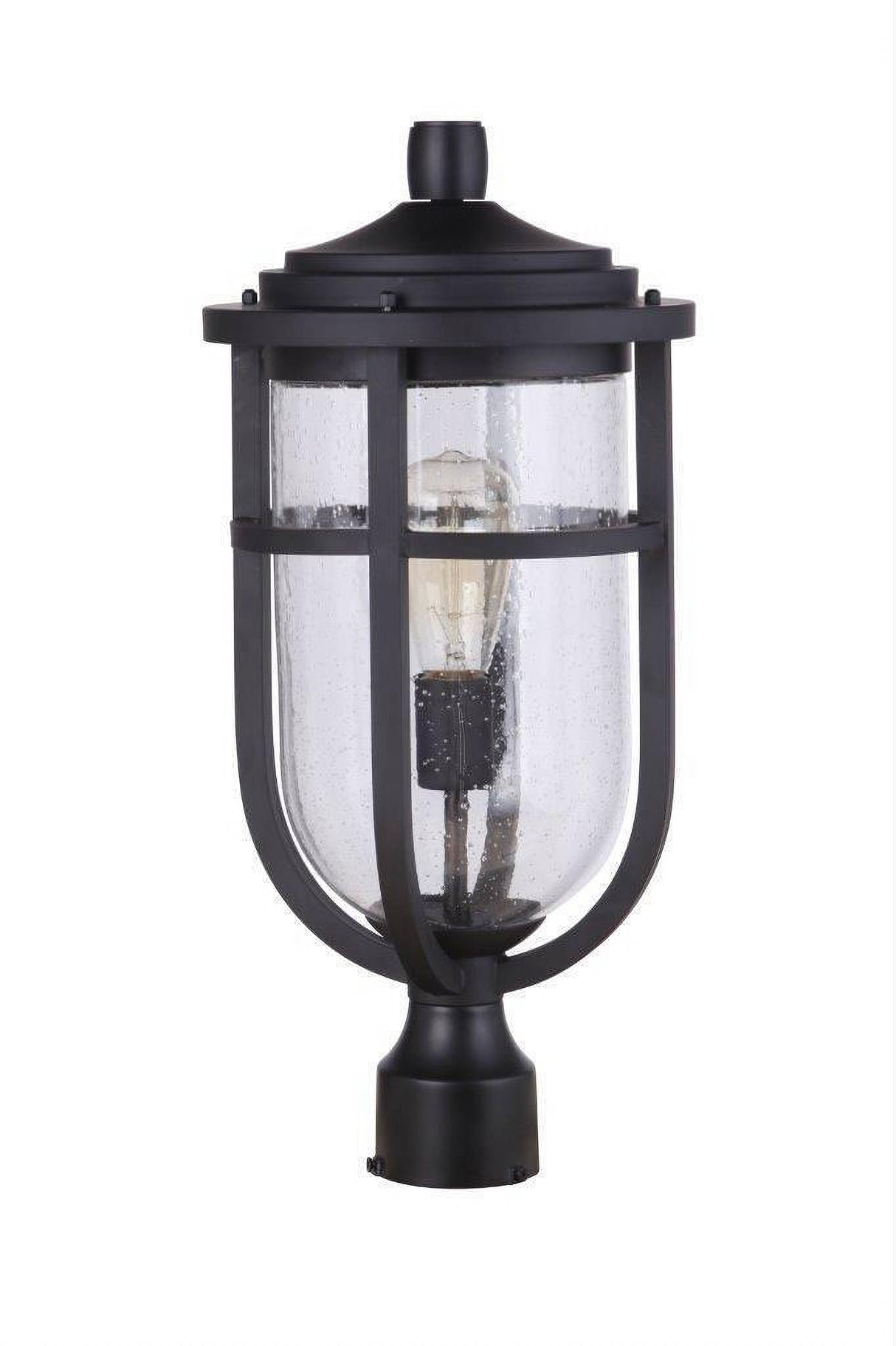Craftmade ZA4725-MN Voyage 1 Light Outdoor Post Mount in Midnight