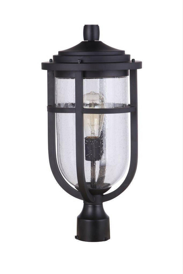 Craftmade ZA4725-MN Voyage 1 Light Outdoor Post Mount in Midnight