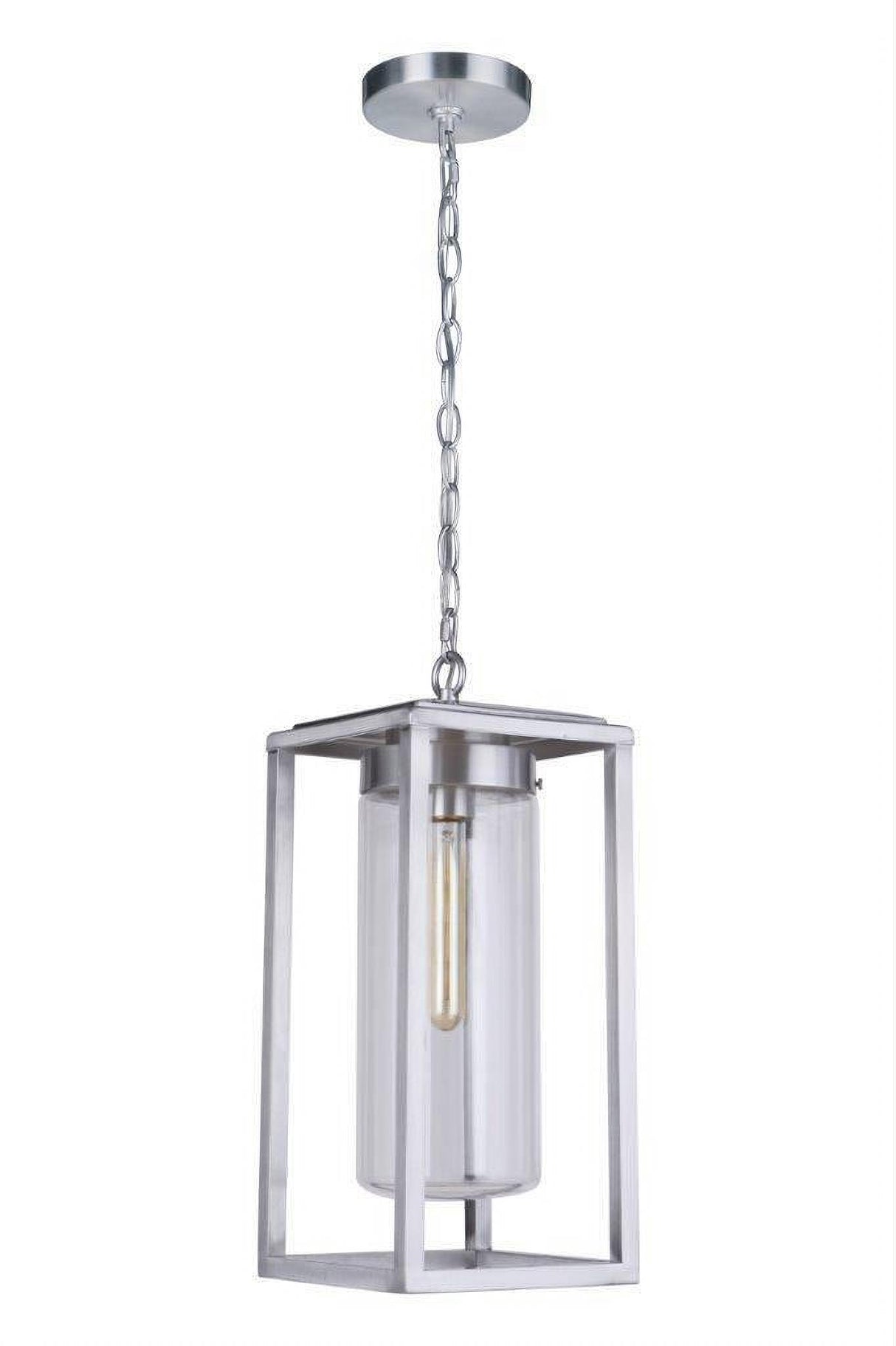 Craftmade ZA4821-SA Neo 1 Light Outdoor Pendant Satin Aluminum