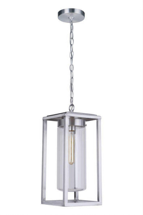 Craftmade ZA4821-SA Neo 1 Light Outdoor Pendant Satin Aluminum