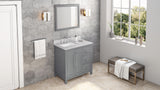 Jeffrey Alexander Cade 36" Grey Single Sink Bathroom Vanity with White Quartz Top - 8 in. Widespread Faucet Top product image 7