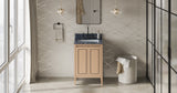Jeffrey Alexander Percival 24" Natural Oak Single Sink Bathroom Vanity with Grey Marble Top - 8 in. Widespread Faucet Top product image 6
