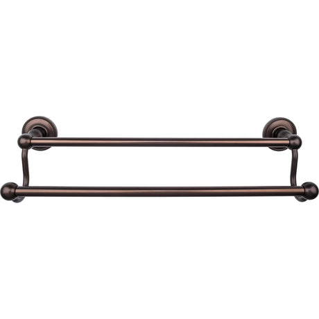 Top Knobs ED7ORBA TOP BATH (R) Edwardian Bath Double 20 1/2" Wall Mounted Towel Bar Oil Rubbed Bronze