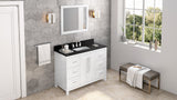 Jeffrey Alexander Cade 48" White Single Sink Bathroom Vanity with Black Granite Top - 8 in. Widespread Faucet Top product image 7