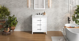 Jeffrey Alexander Katara 31" White Single Sink Bathroom Vanity with White Resin Top - 8 in. Widespread Faucet Top product image 5
