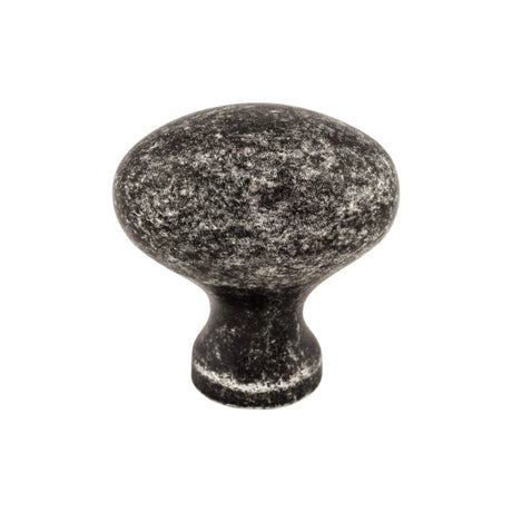 Top Knobs M405 Egg 1 1/4" Length Oval Knob Black Iron