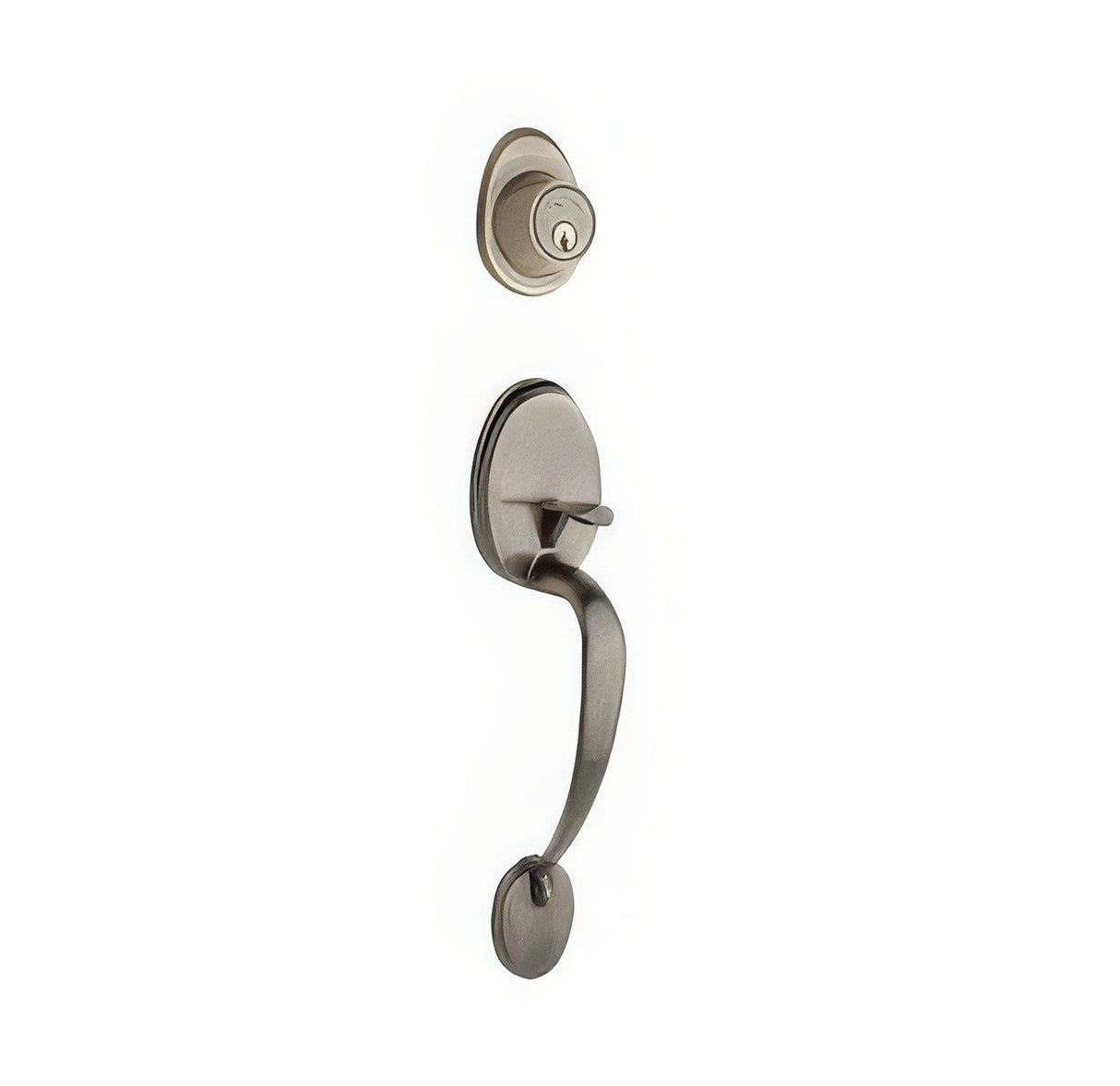 Copper Creek CZ2610AB antique brass single cylinder handleset