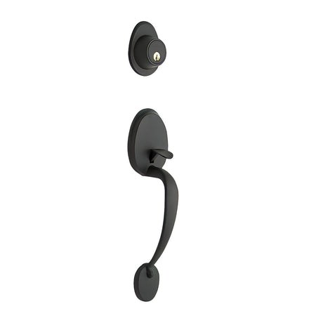 Copper Creek CZ2610BC black single cylinder handleset