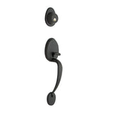 Copper Creek CZ2610BC black single cylinder handleset