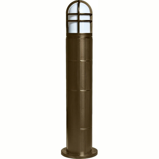 Dabmar Lighting D110-L12-40K-B black bollard