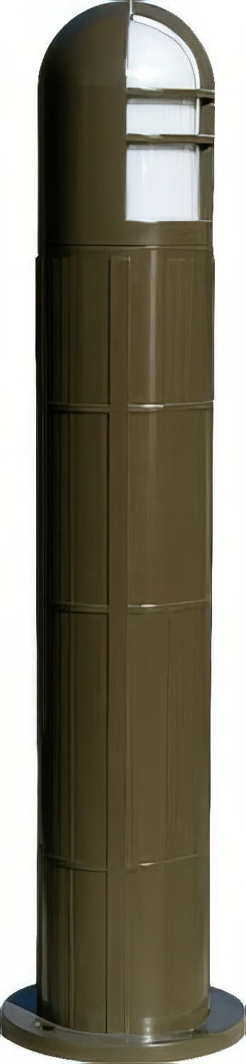 Dabmar Lighting D130-L6-60K-BZ bronze bollard