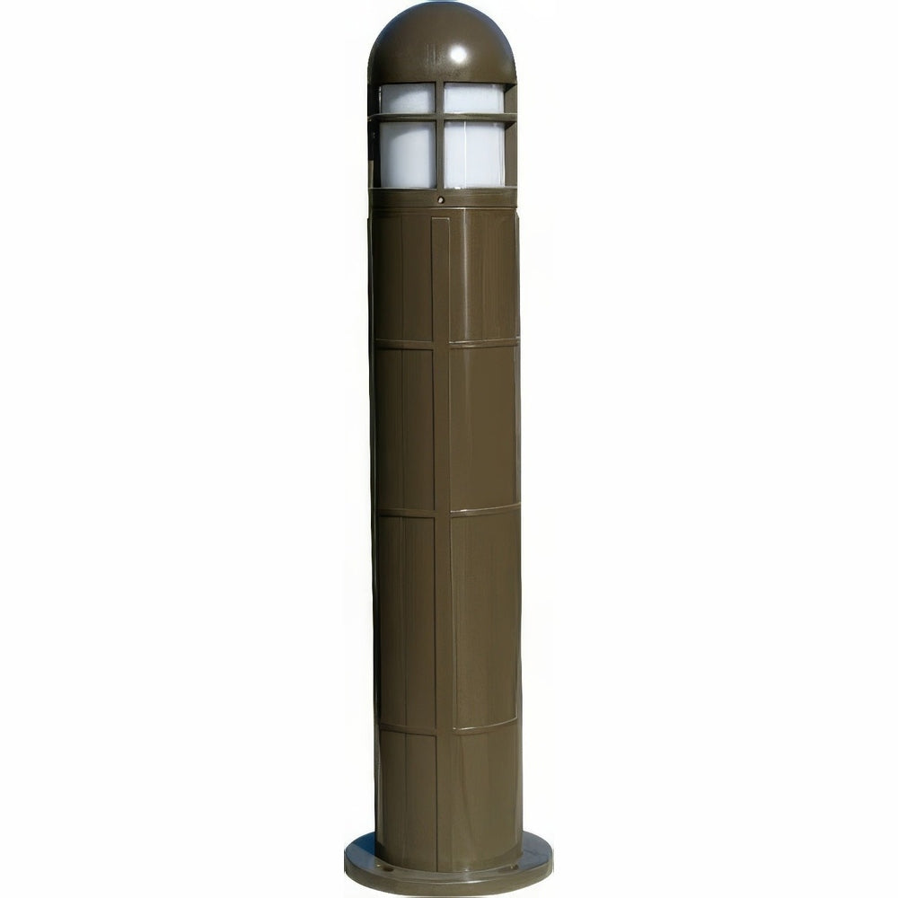 Dabmar Lighting D140-L12-30K-BZ bronze bollard